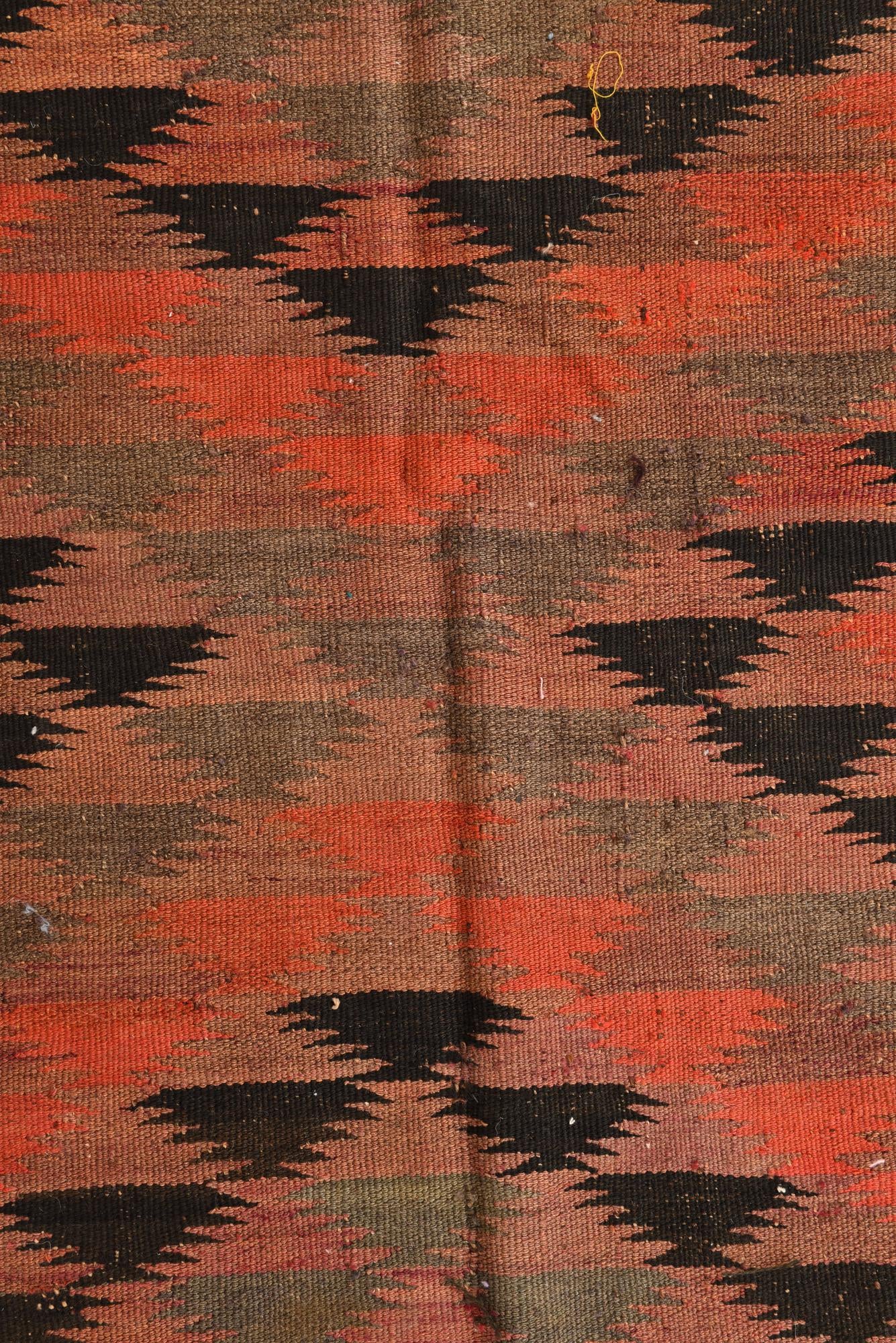 4' 8 x 11' 10 Hand Woven Kilim Fars Wool Runner Rug