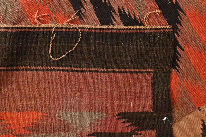 4' 8 x 11' 10 Hand Woven Kilim Fars Wool Runner Rug