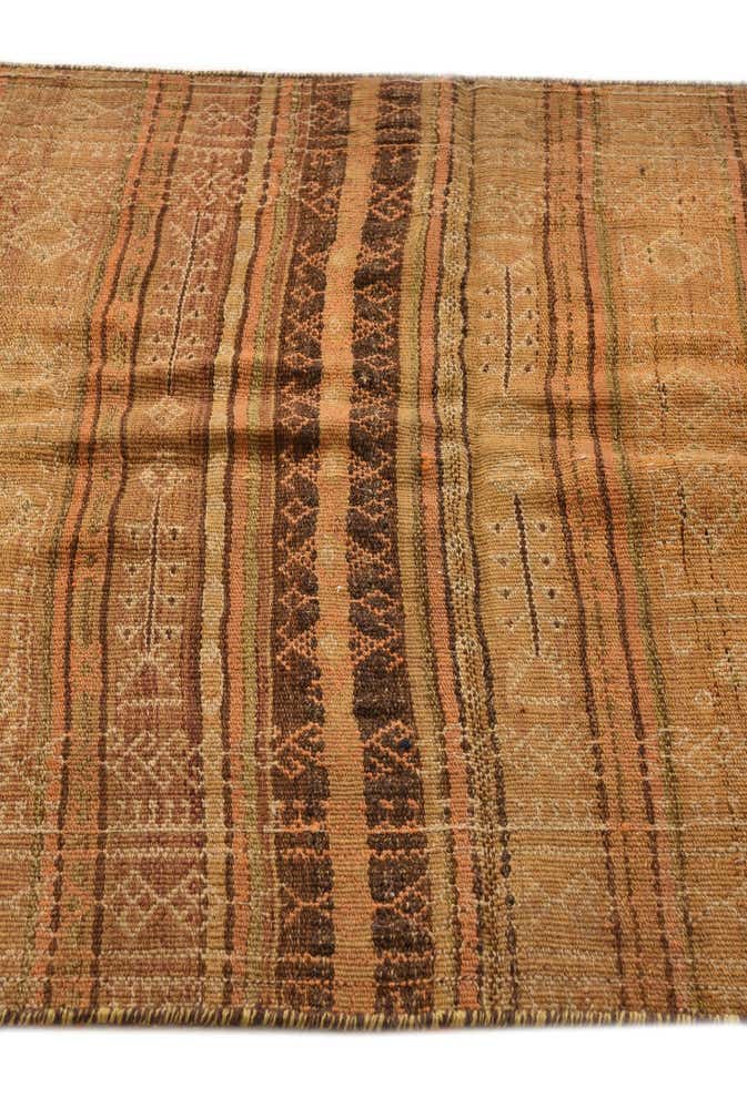 3' 4 x 9' 7 Hand Woven Kilim Fars Wool Runner Rug