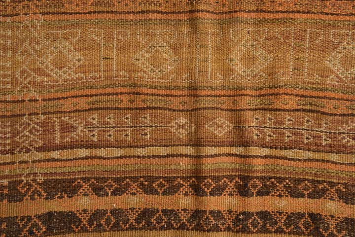 3' 4 x 9' 7 Hand Woven Kilim Fars Wool Runner Rug