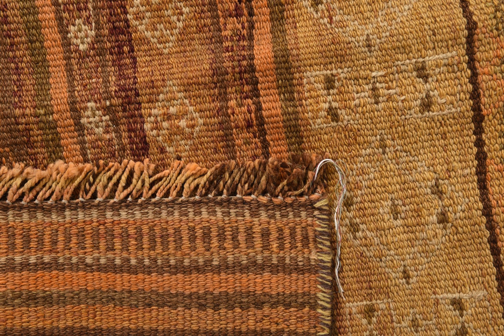 3' 4 x 9' 7 Hand Woven Kilim Fars Wool Runner Rug