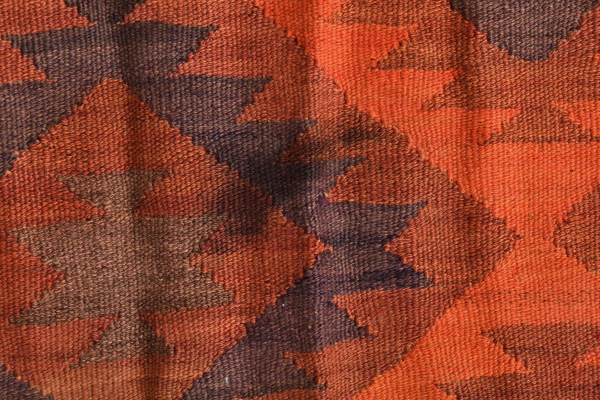 4' 7 x 13' 5 Hand Woven Kilim Fars Wool Runner Rug