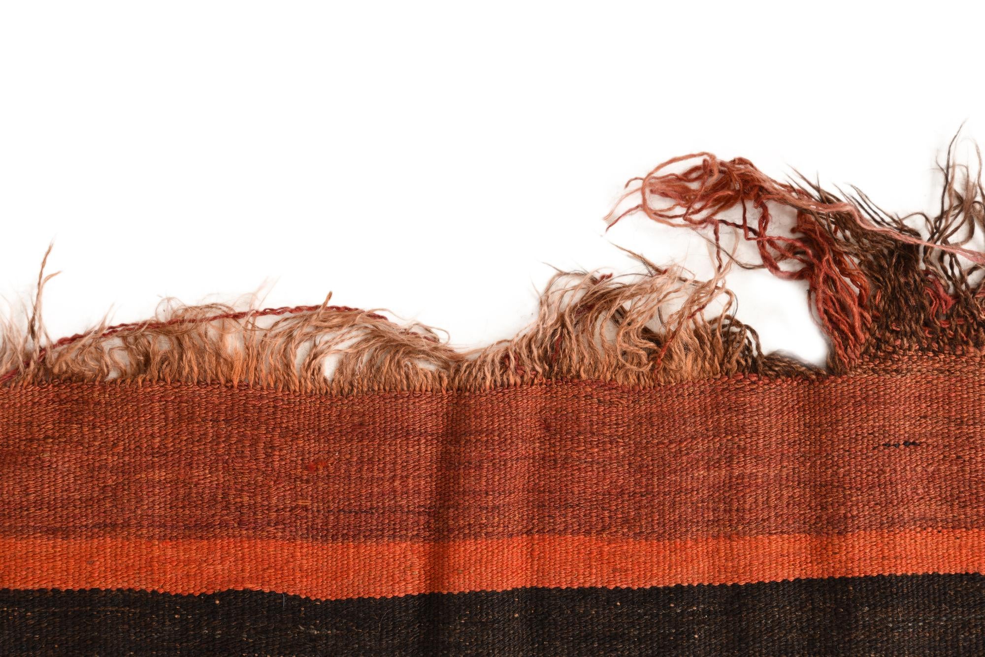 4' 7 x 13' 5 Hand Woven Kilim Fars Wool Runner Rug
