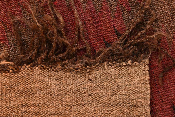 6' 1 x 12' Hand Woven Kilim Fars Wool Runner Rug