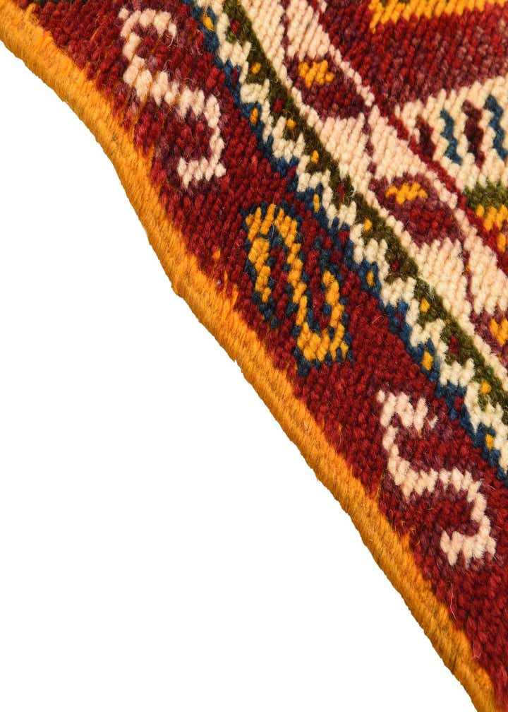 3' 8 x 7' Hand Woven Kilim Fars Wool Runner Rug