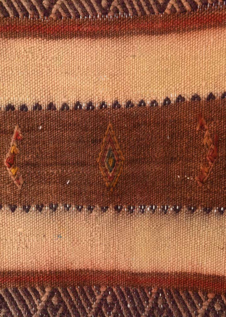 3' 8 x 7' Hand Woven Kilim Fars Wool Runner Rug