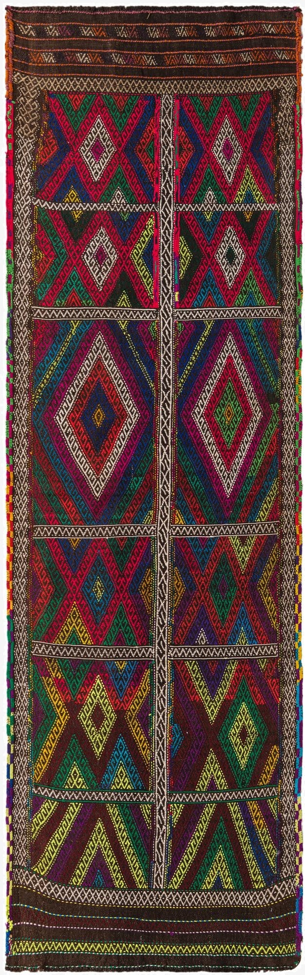 2' 9 x 9' 6  Hand Woven Kilim Fars Wool Runner Rug