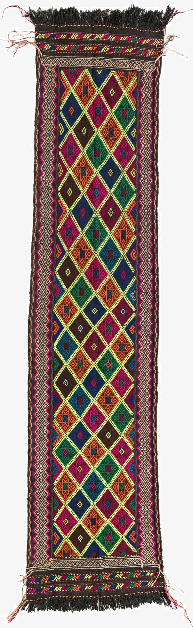 2' x 8' 5  Hand Knotted Kilim Fars Persian Wool Runner Rug