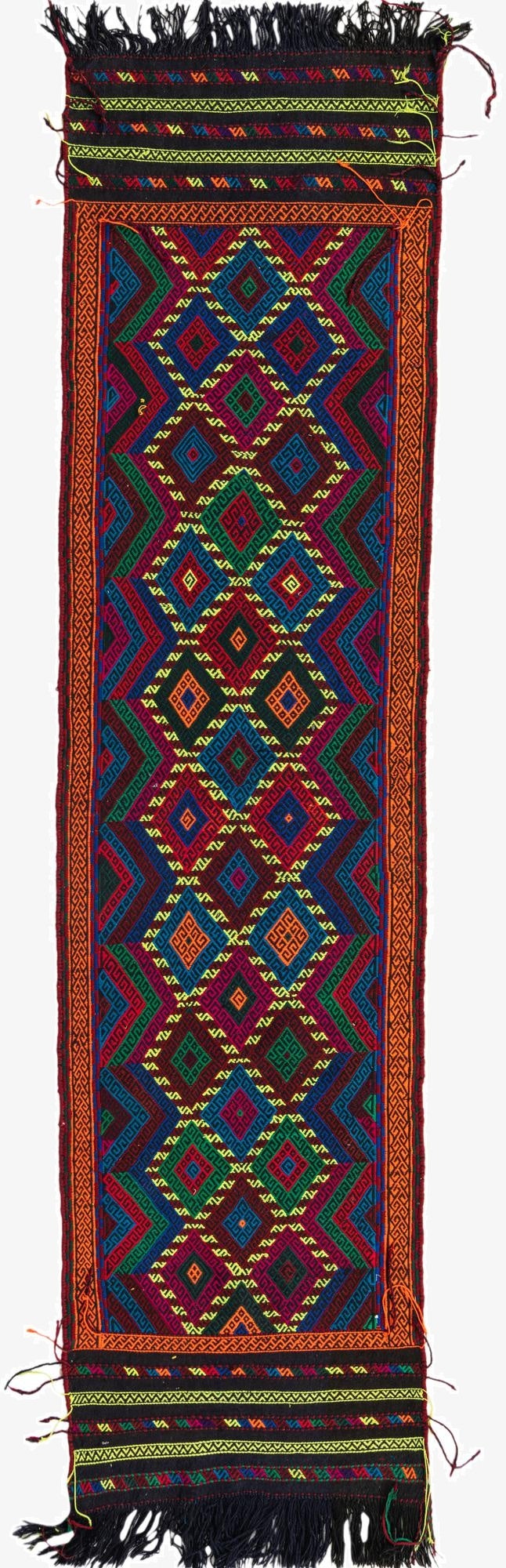 2' 5 x 9' 3  Hand Woven Kilim Fars Wool Runner Rug
