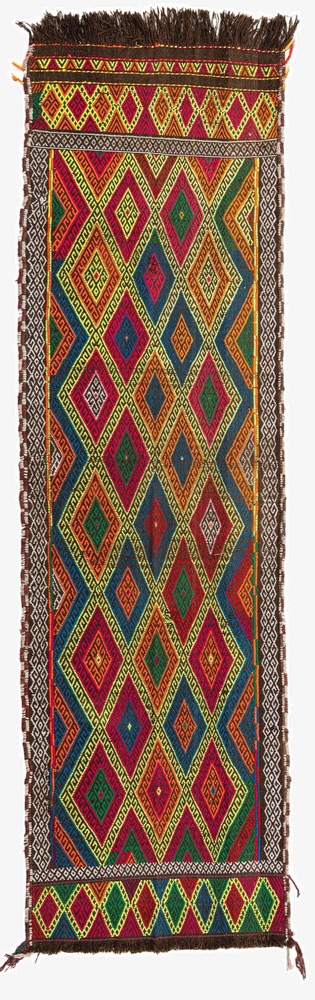 2' 7 x 8' 8  Hand Woven Kilim Fars Wool Runner Rug