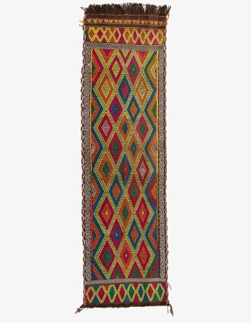 2' 7 x 8' 8 Hand Woven Kilim Fars Wool Runner Rug