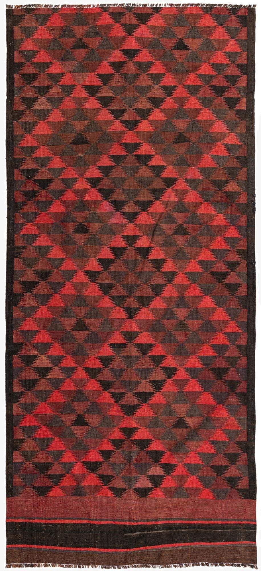 140cm x 305cm  Hand Woven Kilim Fars Wool Runner Rug