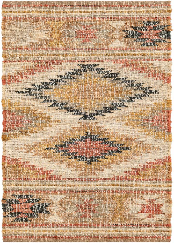 2' x 5' 1 Hand Woven Kilim Jute Runner Rug