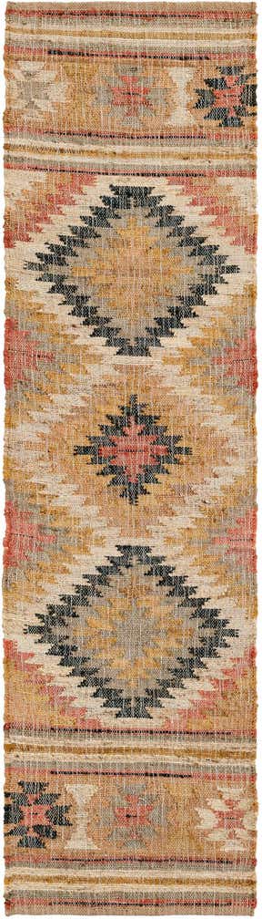 2' x 8' Hand Woven Kilim Jute Runner Rug