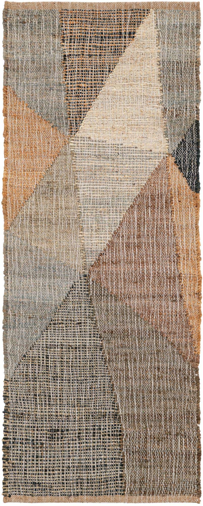 2' x 5' 1 Hand Woven Kilim Jute Runner Rug