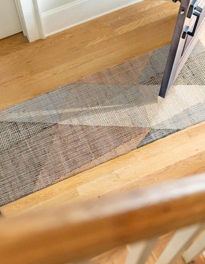 2' x 5' 1 Hand Woven Kilim Jute Runner Rug