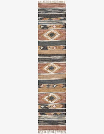 2' 4 x 11' 2 Hand Woven Kilim Jute Runner Rug