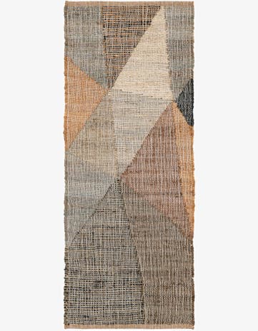 2' x 5' 1 Hand Woven Kilim Jute Runner Rug