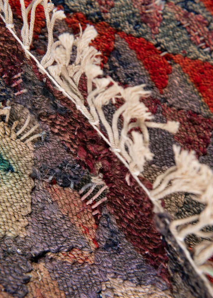 4' 4 x 9' 7 Hand Woven Kilim Maymana Runner Rug