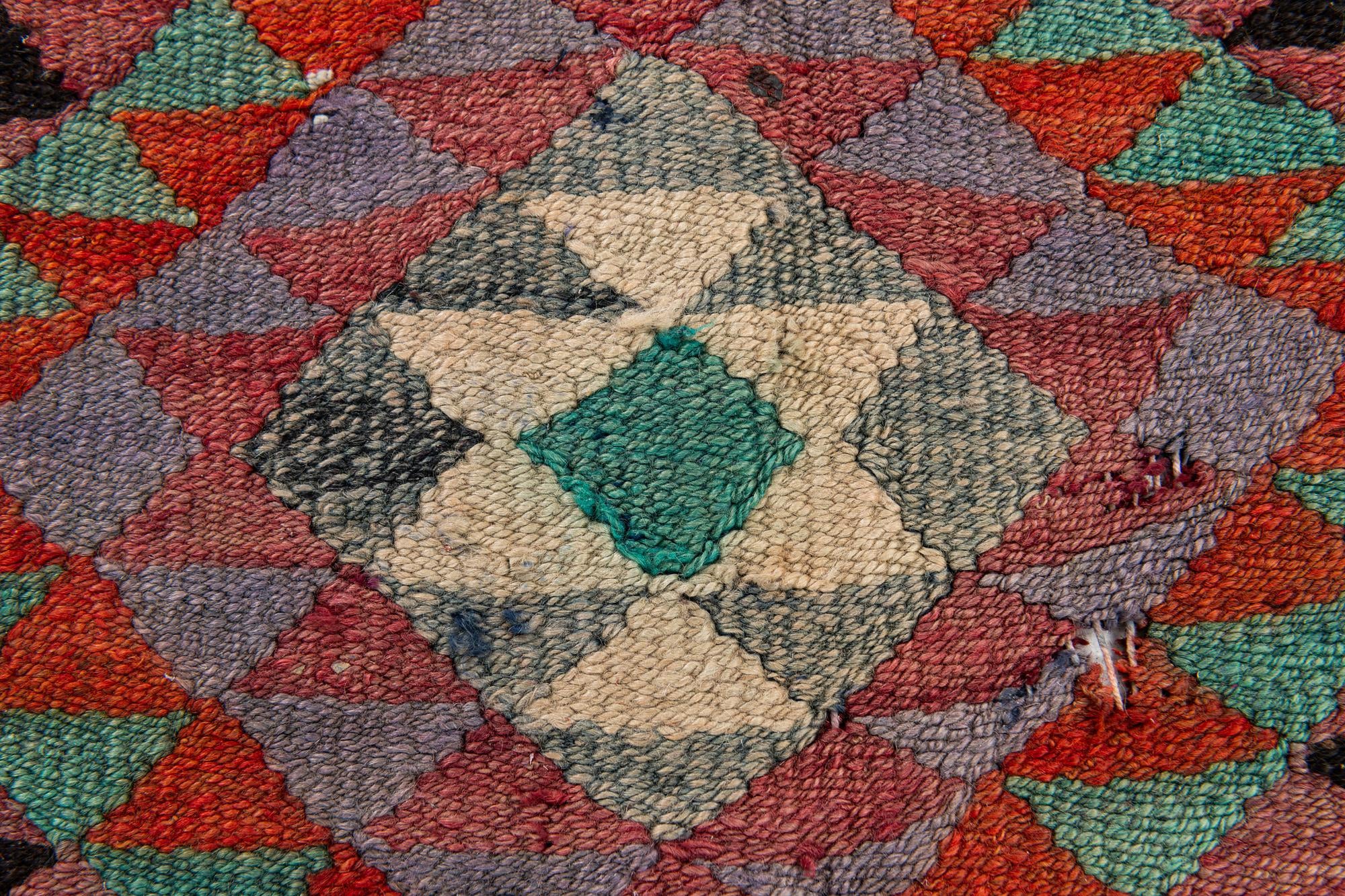 4' 4 x 9' 7 Hand Woven Kilim Maymana Runner Rug
