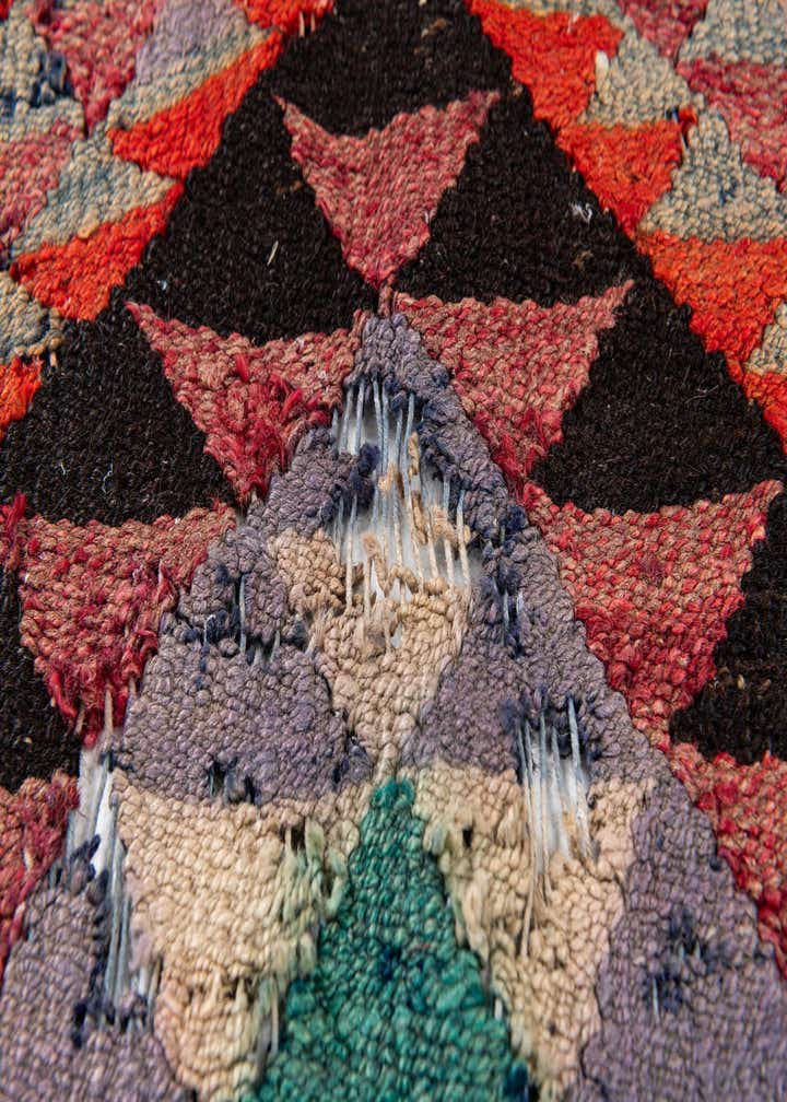 4' 4 x 9' 7 Hand Woven Kilim Maymana Runner Rug