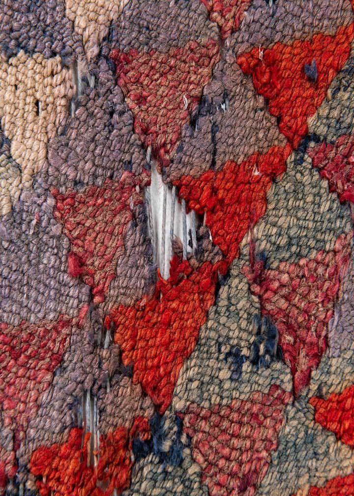 4' 4 x 9' 7 Hand Woven Kilim Maymana Runner Rug