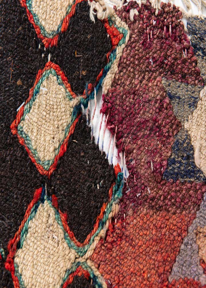 4' 4 x 9' 7 Hand Woven Kilim Maymana Runner Rug