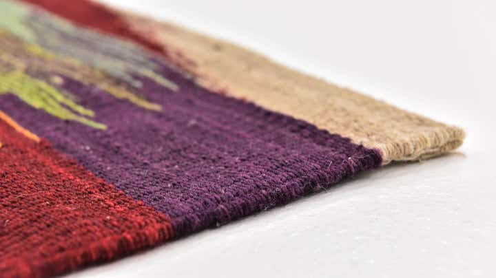 2' 6 x 7' 9 Hand Woven Kilim Modern Wool Runner Rug