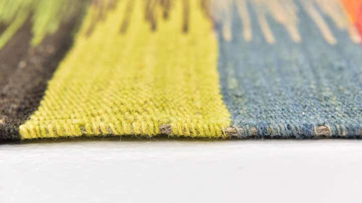 2' 6 x 7' 9 Hand Woven Kilim Modern Wool Runner Rug