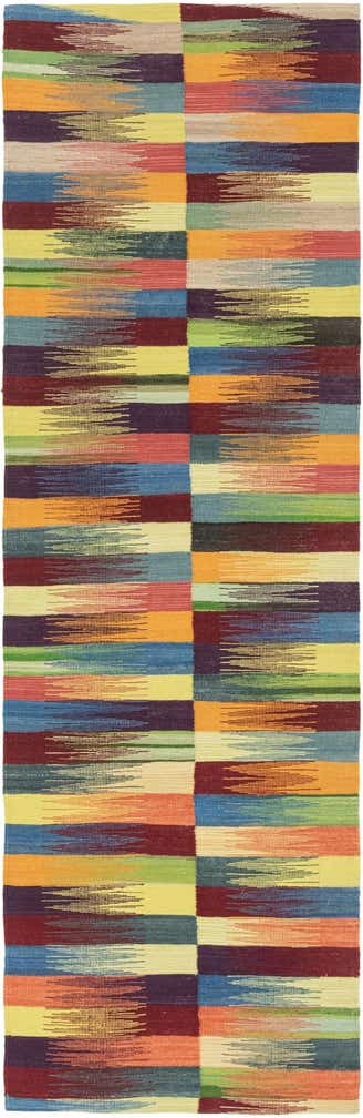 2' 6 x 7' 9 Hand Woven Kilim Modern Wool Runner Rug