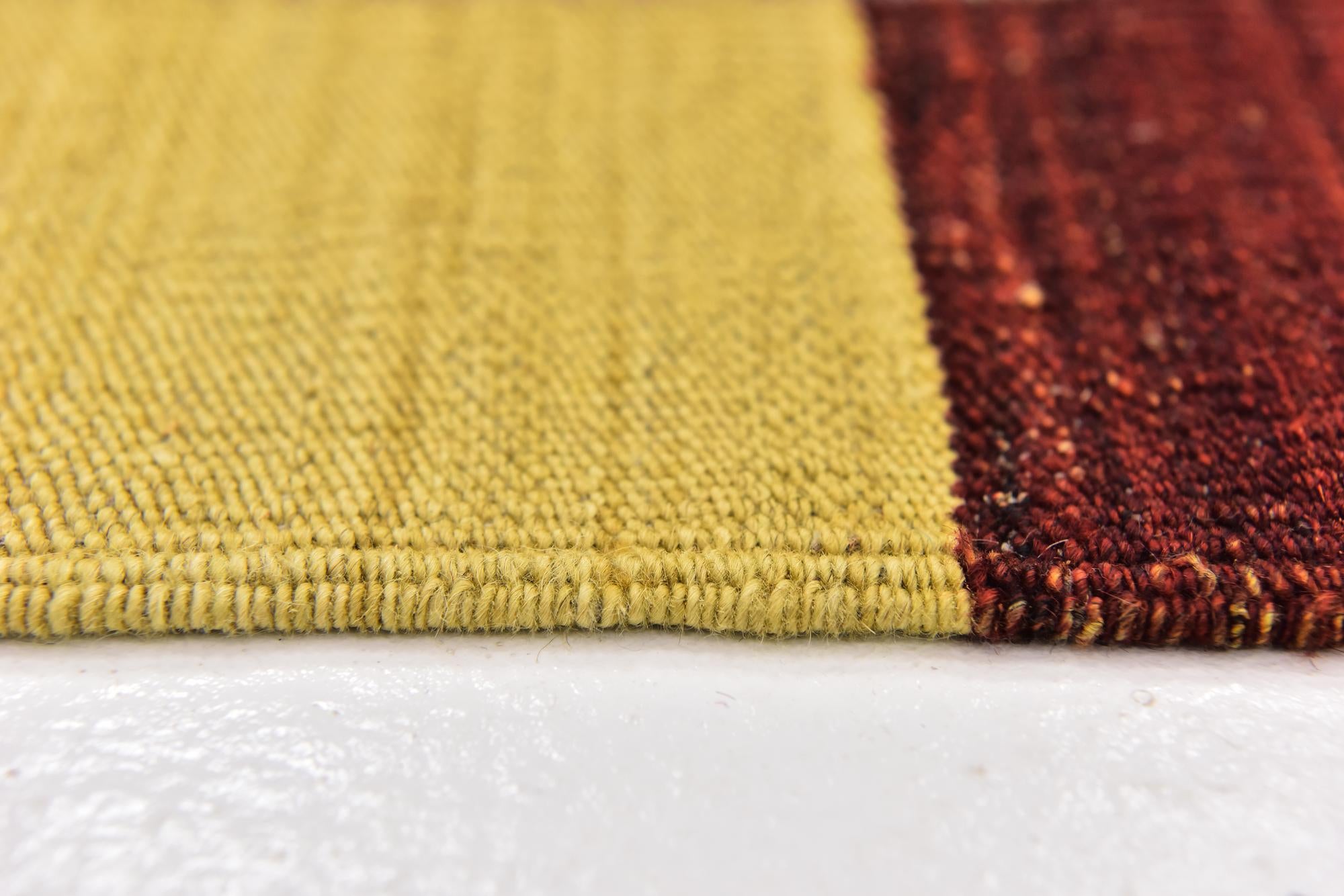 2' 9 x 6' 7 Hand Woven Kilim Modern Wool Runner Rug