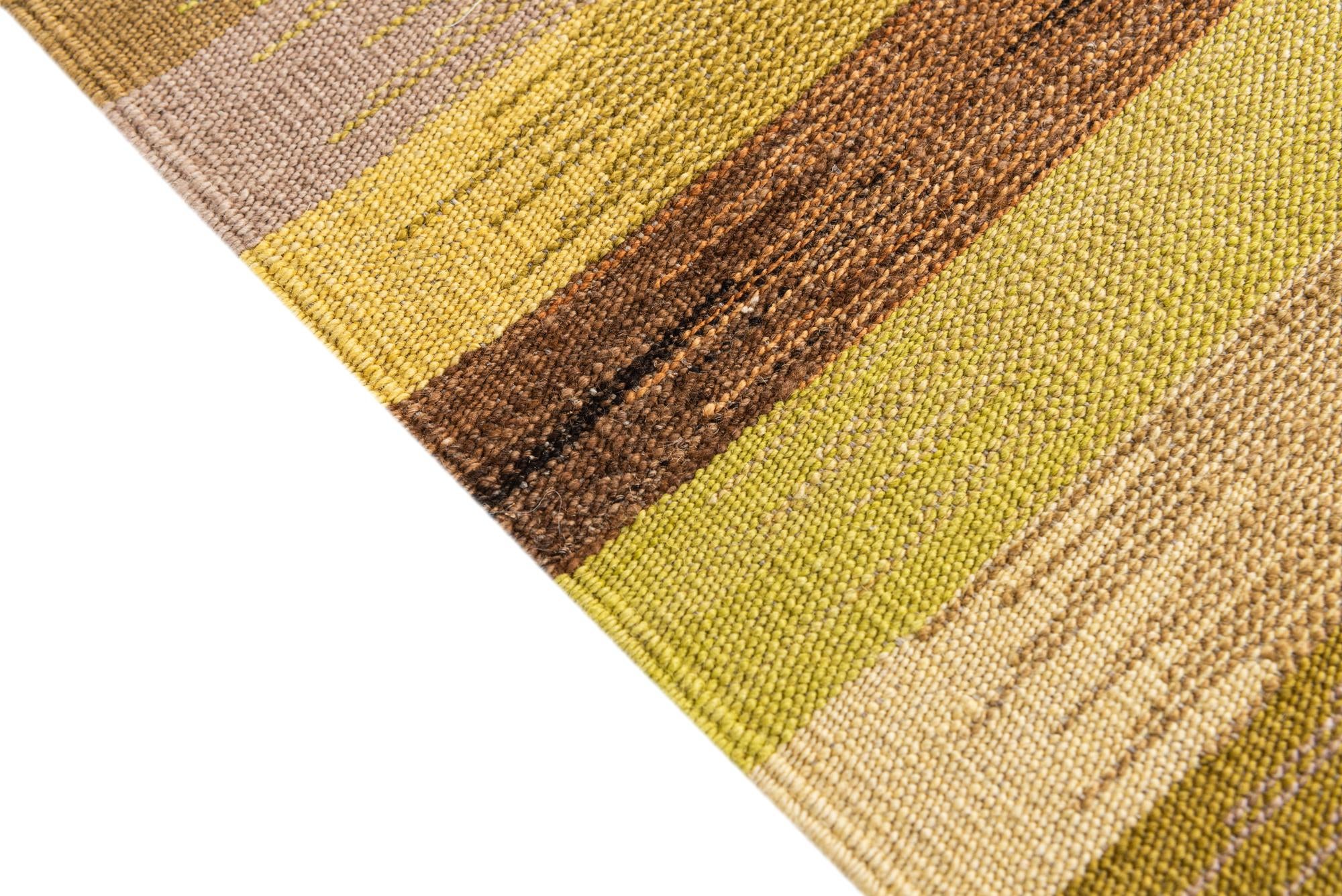 2' 6 x 9' 8 Hand Woven Kilim Modern Wool Runner Rug