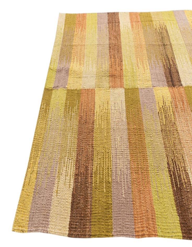 Detail image of 2' 6 x 12' 6  Hand Woven Kilim Modern Wool Runner Rug