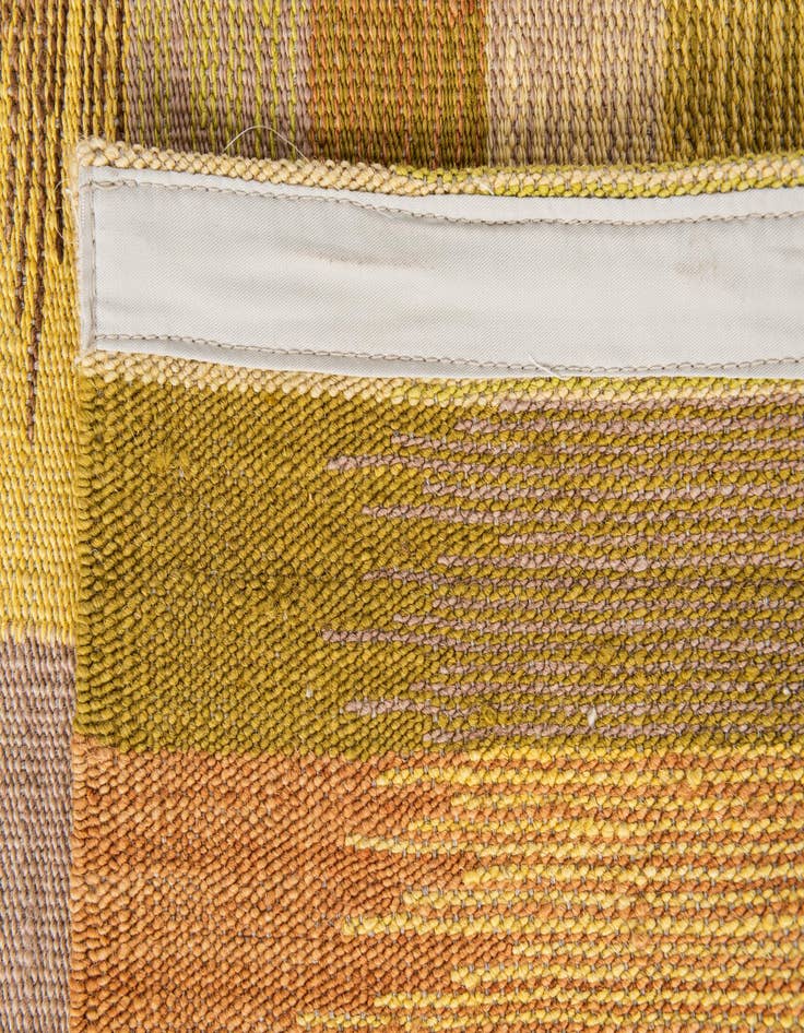 Detail image of 2' 6 x 12' 6  Hand Woven Kilim Modern Wool Runner Rug