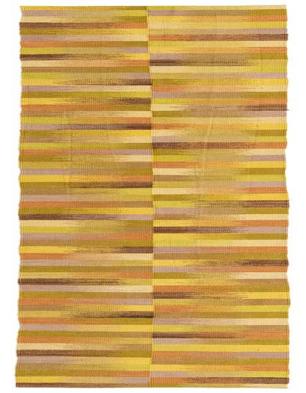 Detail image of 2' 6 x 12' 6 Hand Woven Kilim Modern Wool Runner Rug
