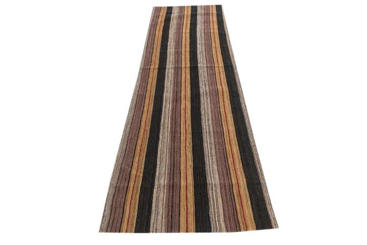 2' 8 x 9' 4 Hand Woven Kilim Modern Wool Runner Rug