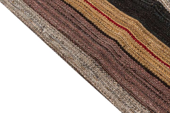 2' 8 x 9' 4 Hand Woven Kilim Modern Wool Runner Rug
