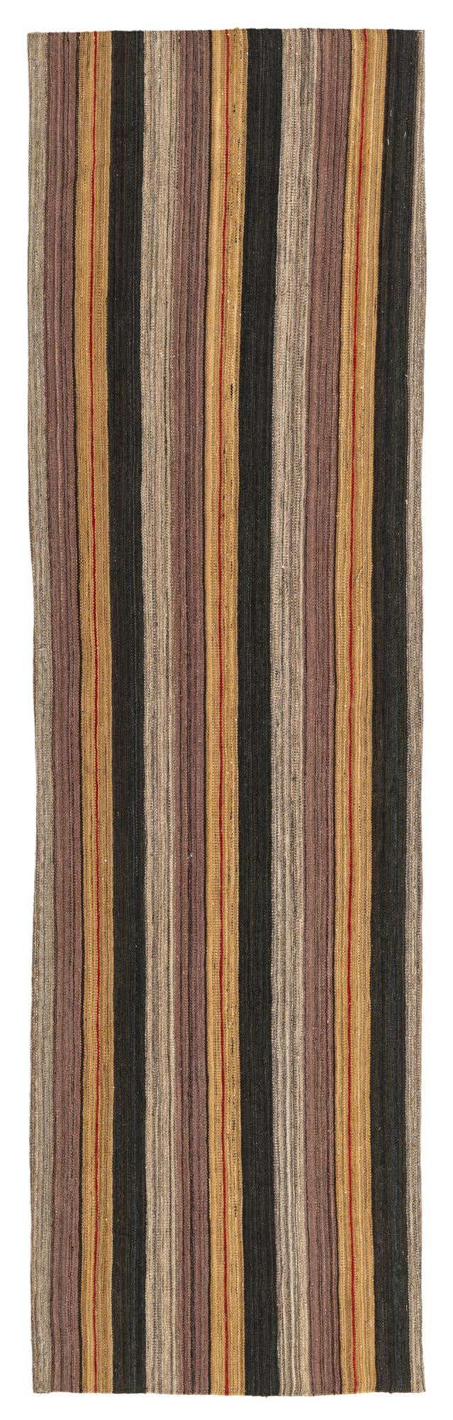 2' 8 x 9' 4 Hand Woven Kilim Modern Wool Runner Rug