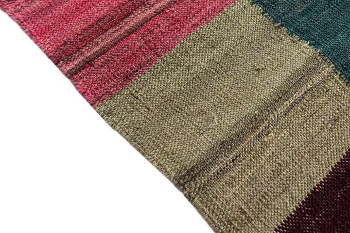 2' 9 x 9' 8 Hand Woven Kilim Modern Wool Runner Rug