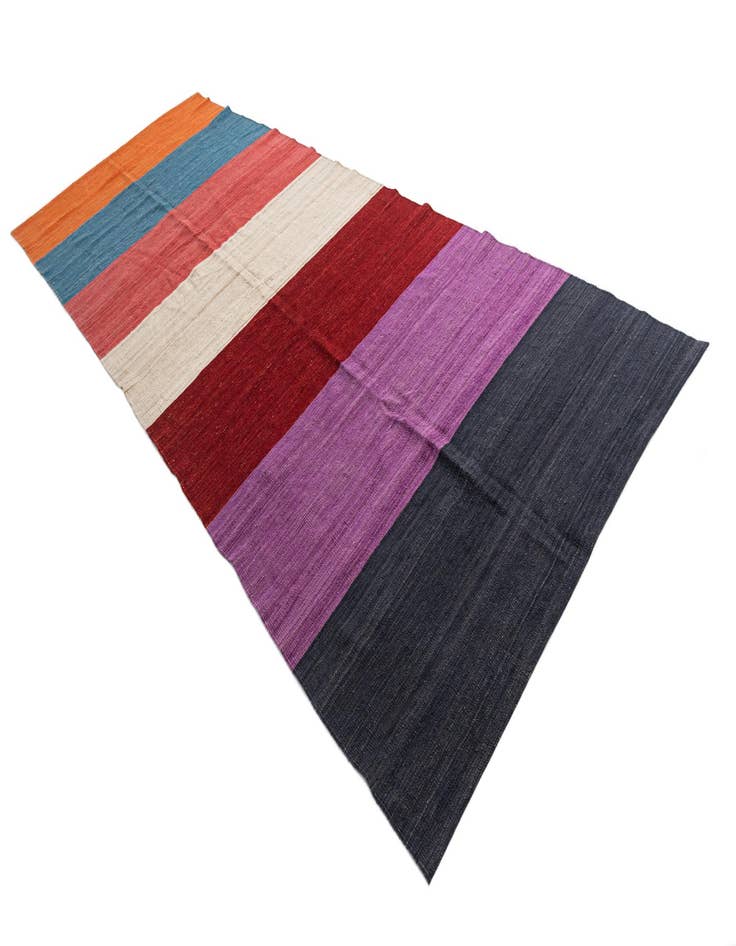 Detail image of 5' x 13' 4  Hand Woven Kilim Modern Wool Runner Rug