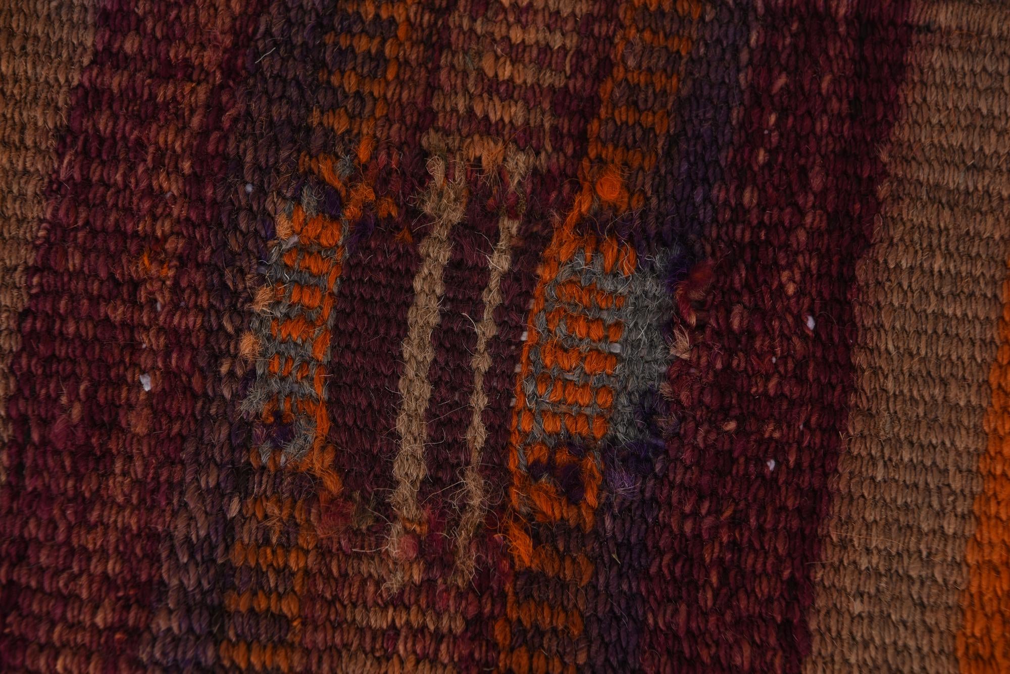 3' 9 x 11' Hand Woven Kilim Modern Wool Runner Rug