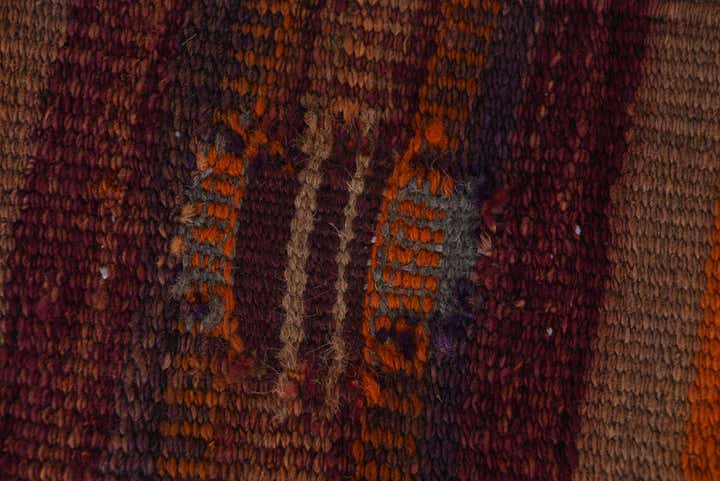 3' 9 x 11' Hand Woven Kilim Modern Wool Runner Rug