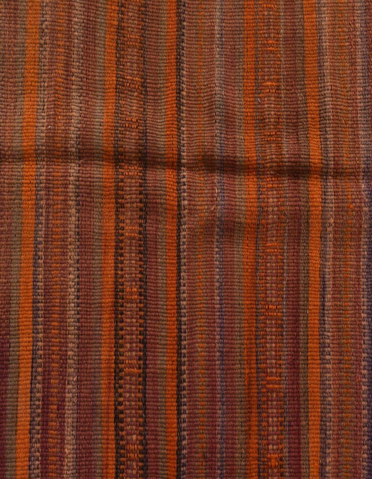 Detail image of 3' 9 x 11'  Hand Woven Kilim Modern Wool Runner Rug