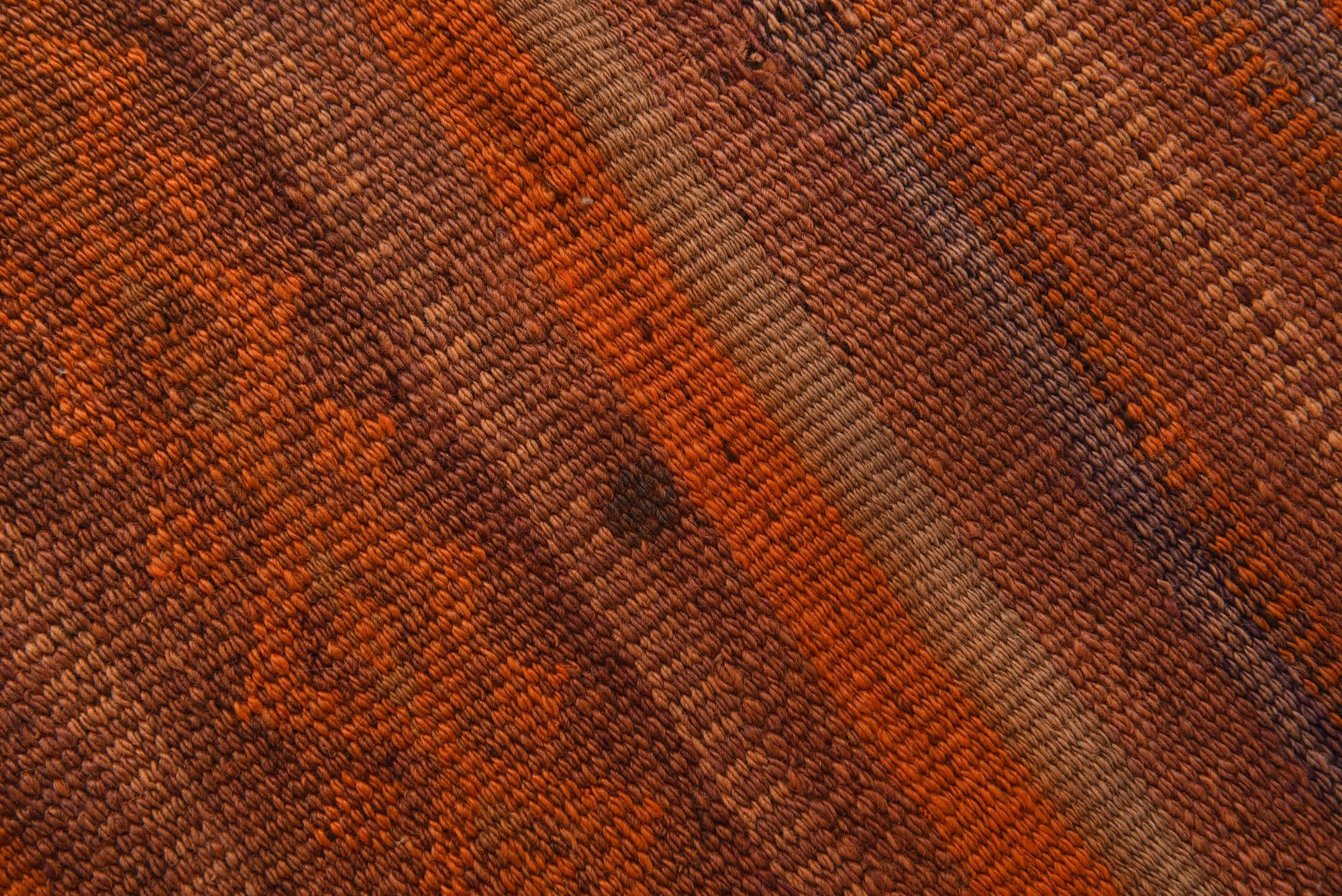 3' 9 x 11' Hand Woven Kilim Modern Wool Runner Rug