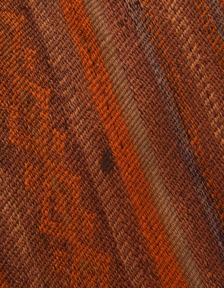 Detail image of 3' 9 x 11'  Hand Woven Kilim Modern Wool Runner Rug