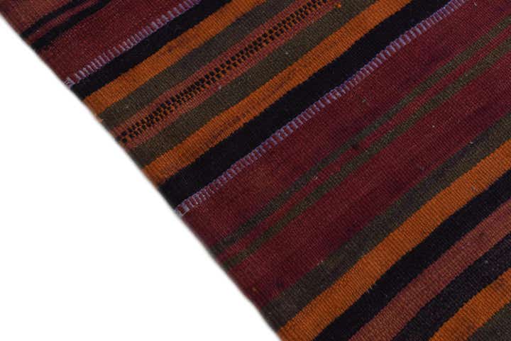 3' 10 x 11' Hand Woven Kilim Modern Wool Runner Rug