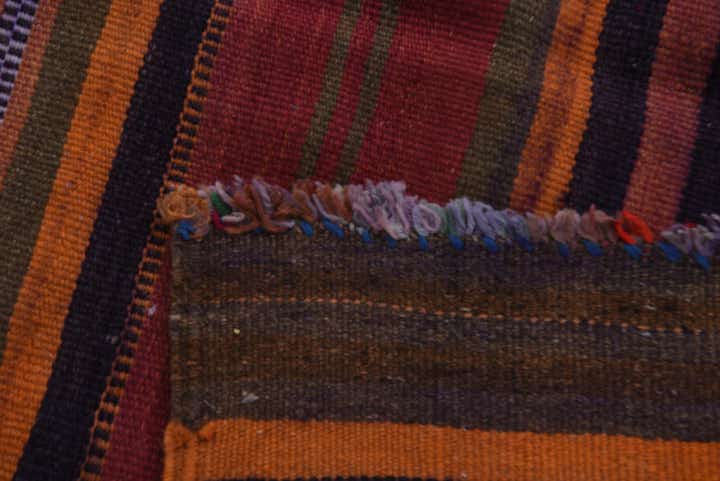3' 10 x 11' Hand Woven Kilim Modern Wool Runner Rug