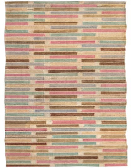 Detail image of 2' 4 x 11' 10 Hand Woven Kilim Modern Wool Runner Rug