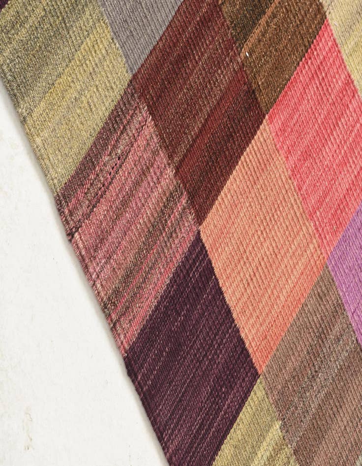 Detail image of 2' 8 x 6' 7  Hand Woven Kilim Modern Wool Runner Rug