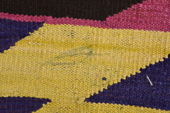3' 10 x 11' 2 Hand Woven Kilim Modern Wool Runner Rug